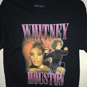 New Whitney Houston Black Tee Shirt Men's Size L